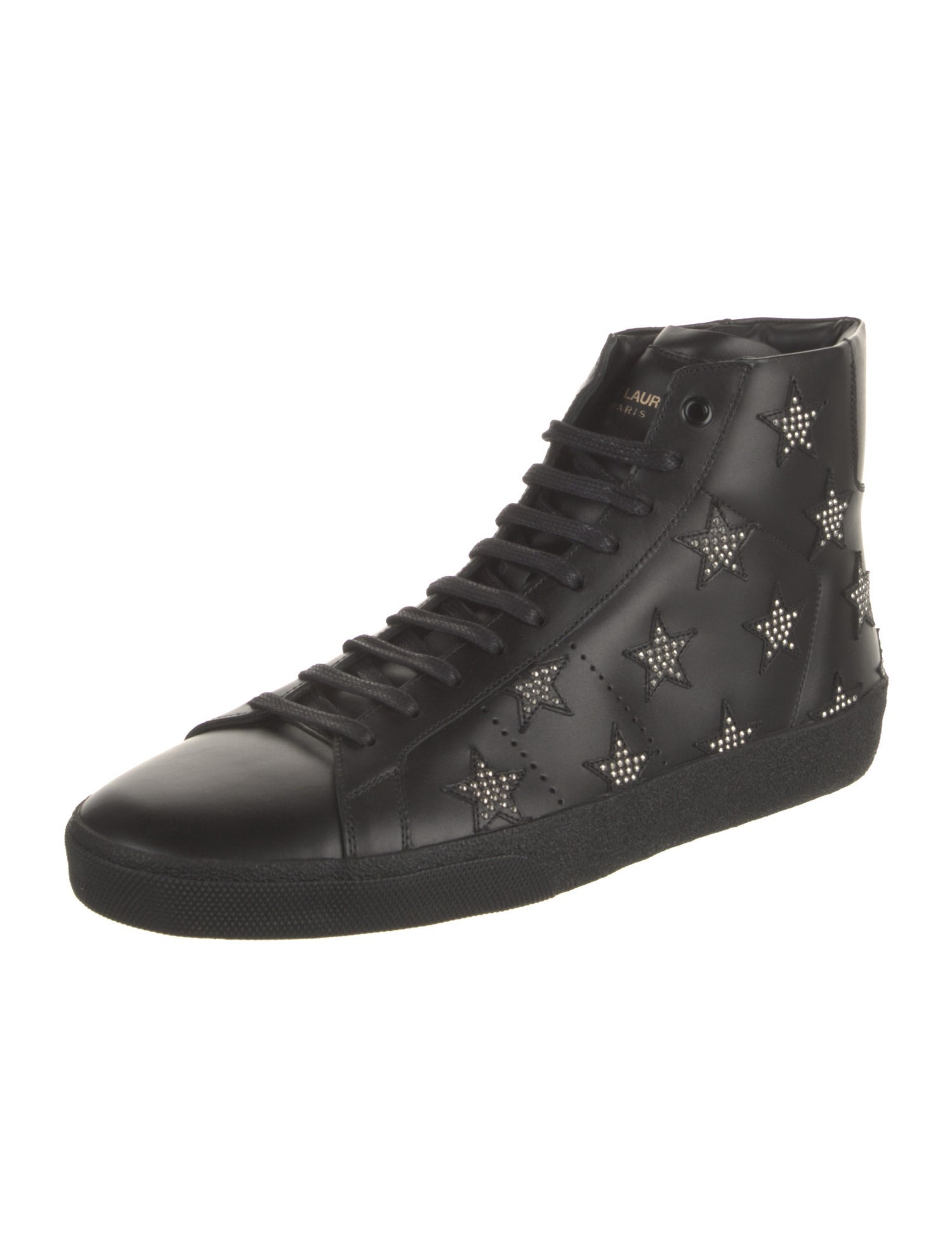 Saint Laurent Leather Patterned Sneakers